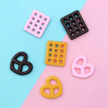 

8PCS Slime Charms Simulated Biscuit Slime Accessories Beads Making Supplies With Drawstring Pouch For DIY Crafts Scrapbooki
