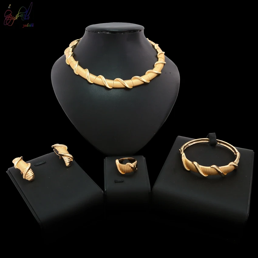 Yulaili 2018 New Design African Costume Jewelry Set Bridal Jewelry Set