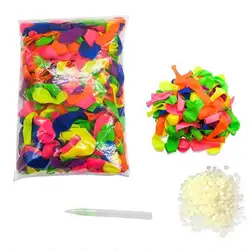 500 шт многоцветные наполнения водяных воздушных шаров забавные летние детские игрушки для улицы