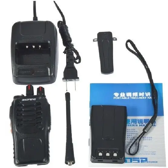 BaoFeng цифровой BF-888S двухсторонние радио FM фонарик приемопередатчика рации+ динамик+ RU