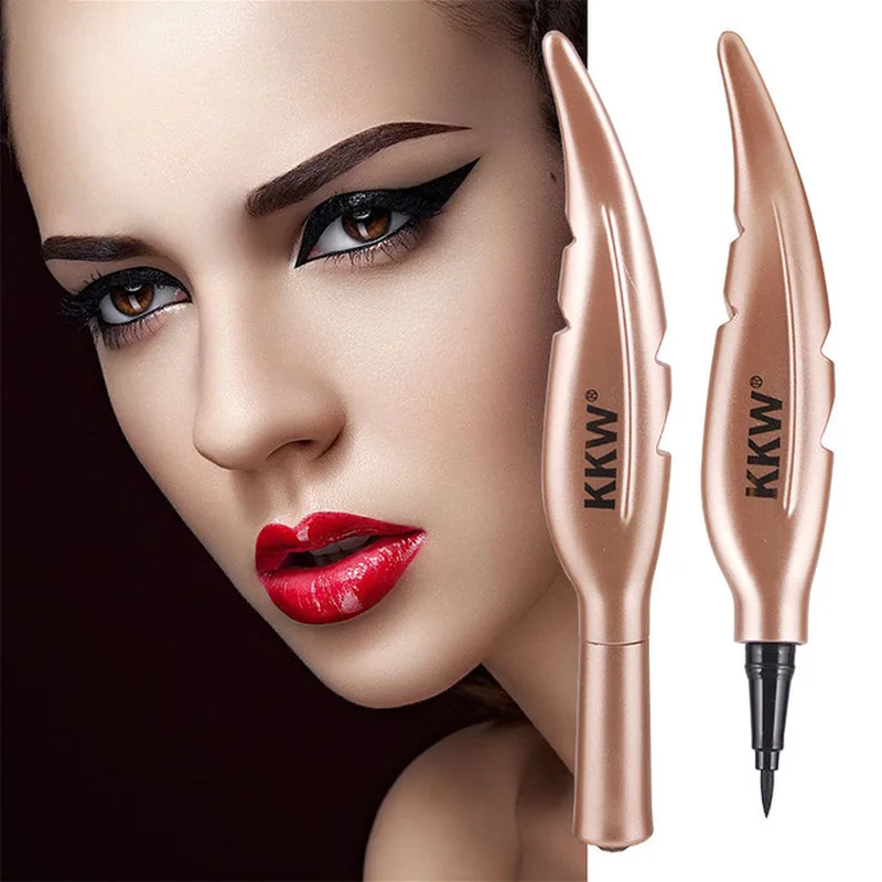 

New Creative Eye Pencil for Makeup Sexy Women Feather Ink Liquid Cushion Eyeliner Pen Waterproof and Quickly Dry Small Cosmetic