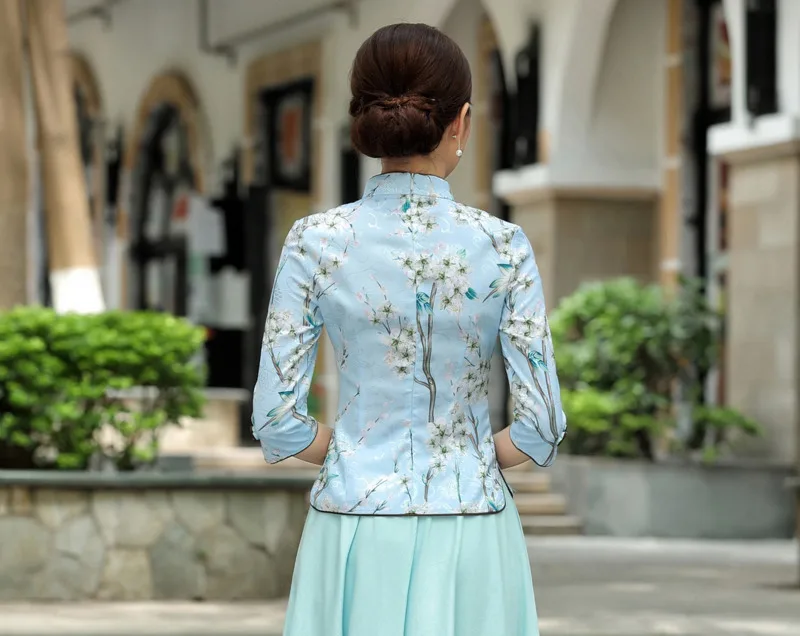 Women Chinese Qipao Tops 9 Color for women chinese shirt