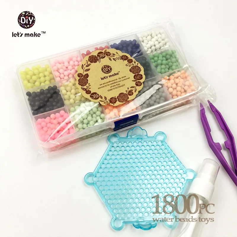 Давайте сделаем 15 Цвет воды бисер игрушки Sticky Perler бисер Pegboard комплект предохранитель DIY головоломки обучения Образование Beadbond игрушки