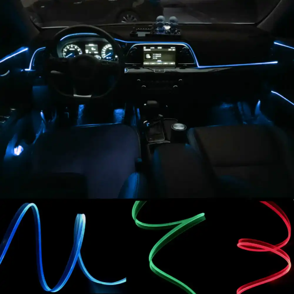 Jurus 1meter Car Ambient Light Night Vehicle Guide Interior Lighting Atmosphere Lights Soft Refit Led Ltrip Fiber Optic Lamp Jurus 1meter Car Ambient Light Night Vehicle Guide Interior Lighting Atmosphere Lights Soft Refit Led Ltrip Fiber Optic Lamp