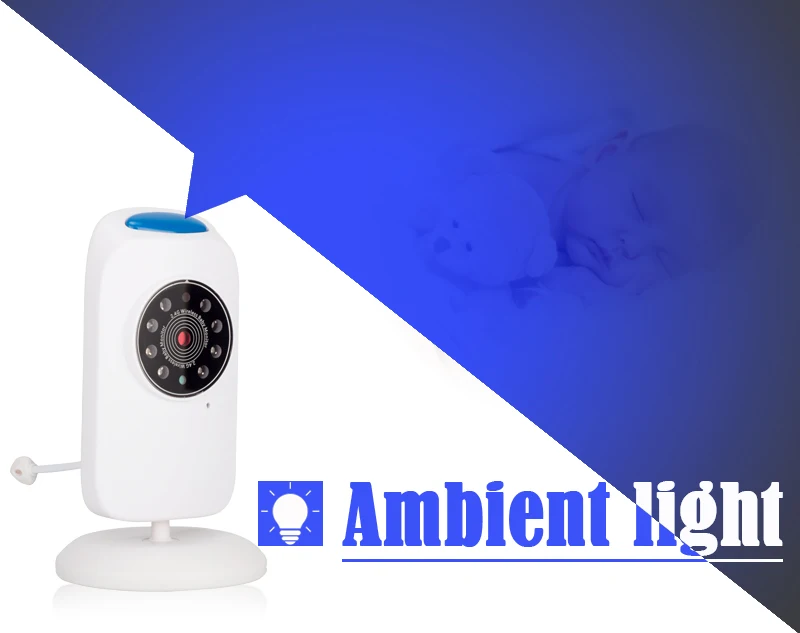 Беспроводная видеоняня 2,40 дюймов 2 способ разговора Ночное видео Детская безопасность температура Уход за ребенком ЖК-экран Камера