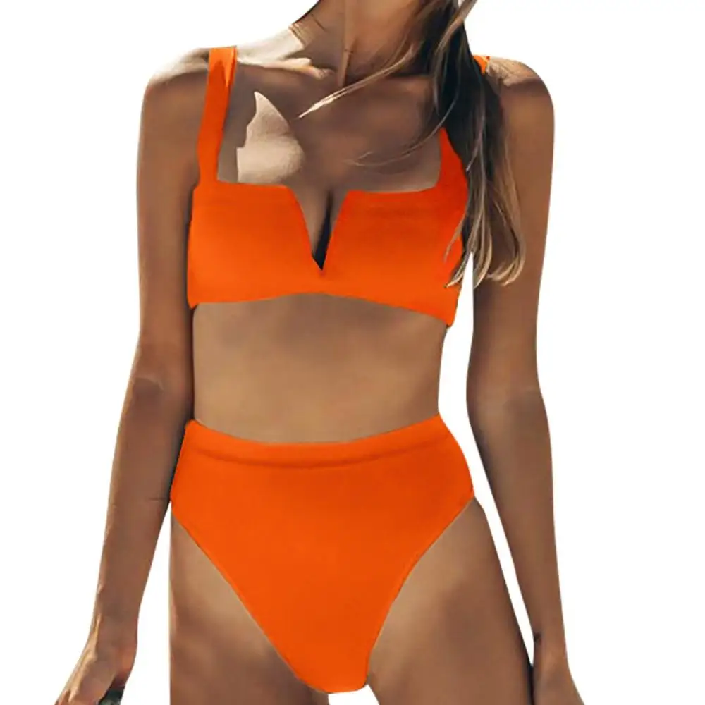 Красивые Для женщин боди пуш-ап пляжный бюстгальтер с подкладкой комплект бикини купальный костюм Charmant Для женщин купальники танкини - Цвет: B