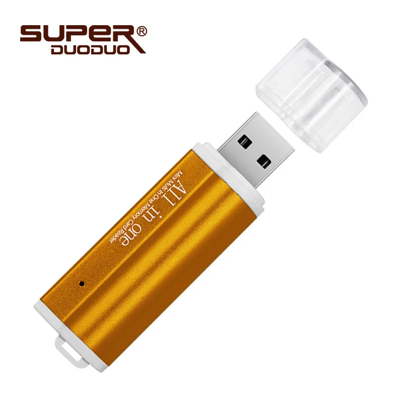 4 в 1 Micro USB 2,0 считыватель карт памяти usb адаптер для Micro SD карты TF M2 MMC MS PRO DUO кардридер