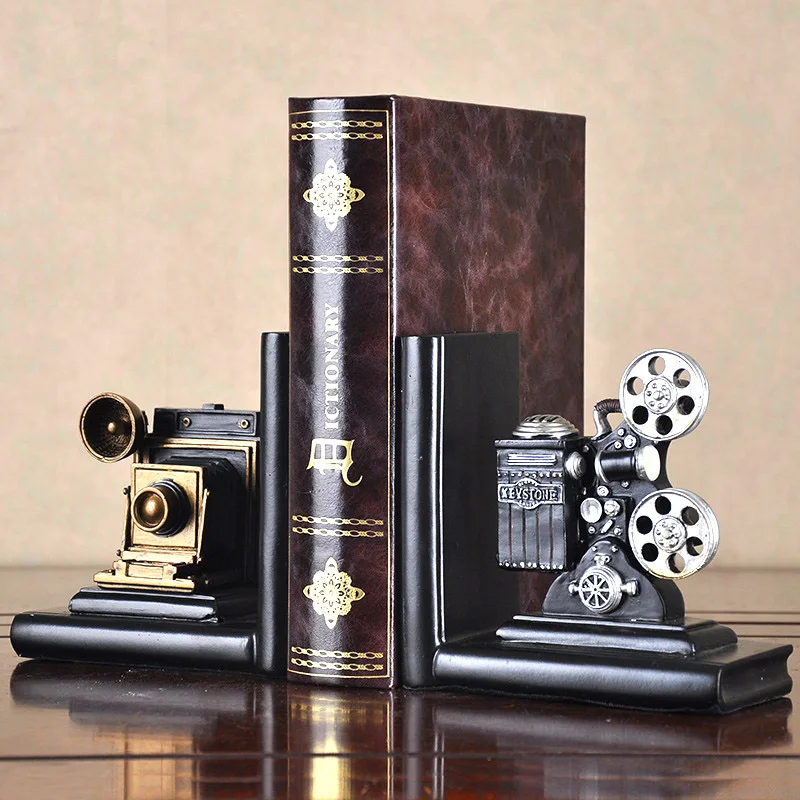 Креативная Подставка для книг в стиле ретро из синтетической смолы|decorative book