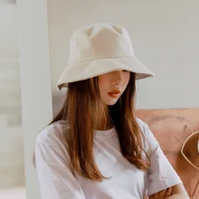 Candy Color Bucket Hat Women Fishing Men Bucket Hat Spring Summer Bob Hip Hop Caps Gorros Unisex Cotton Sun Flat Caps