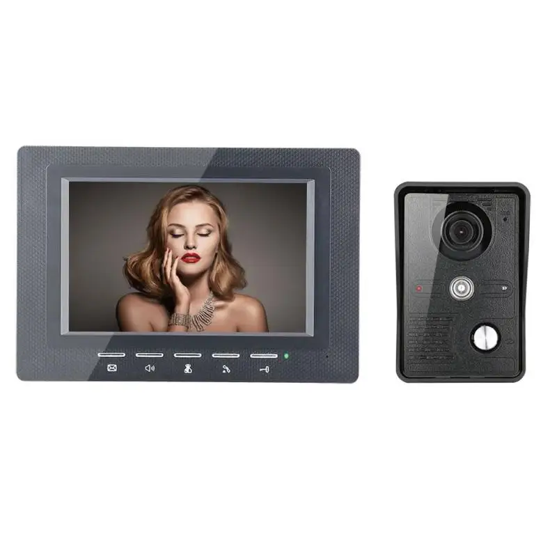 

ALLOYSEED 7 Inch Video Door Phone Doorbell Intercom 1-camera 1-monitor Night Vision