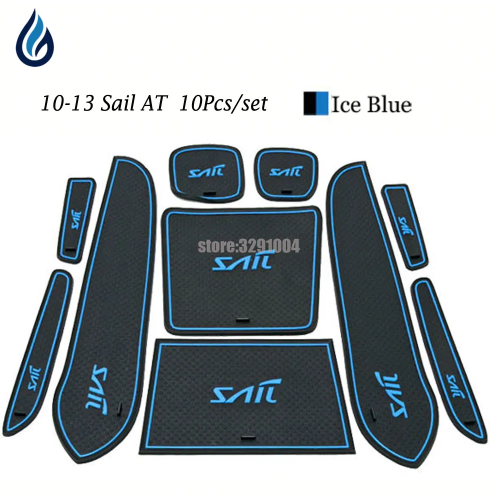 

Car Door groove mat For Chevrolet Sail AT 2010-2013 Accessories,3D Rubber Car Mat Gate slot pad Non-slip mats Car decoration