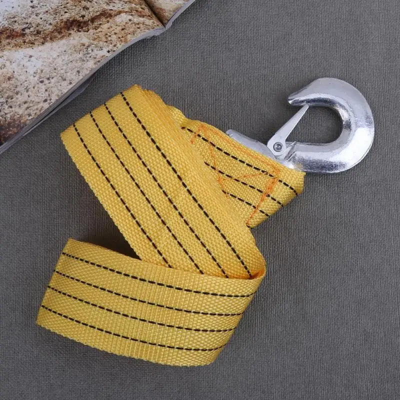 3ton 4 متر سيارة عالمية سحبها الطوارئ steel recovery tow الحبل ل سيارة شاحنة التخييم سحب حبل مع الحديد المطاوع السنانير جديد