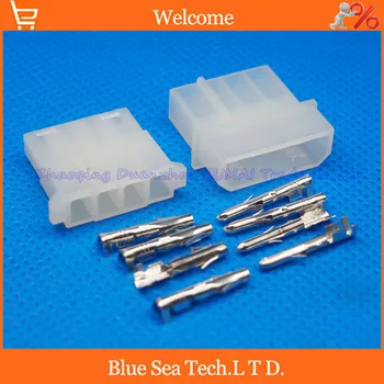 

20 sets 4 Pin/way 5.08mm pitch 8981-4P Electrical connector kit (Housing+Terminal) for PCB/car/boat/motorbike ect