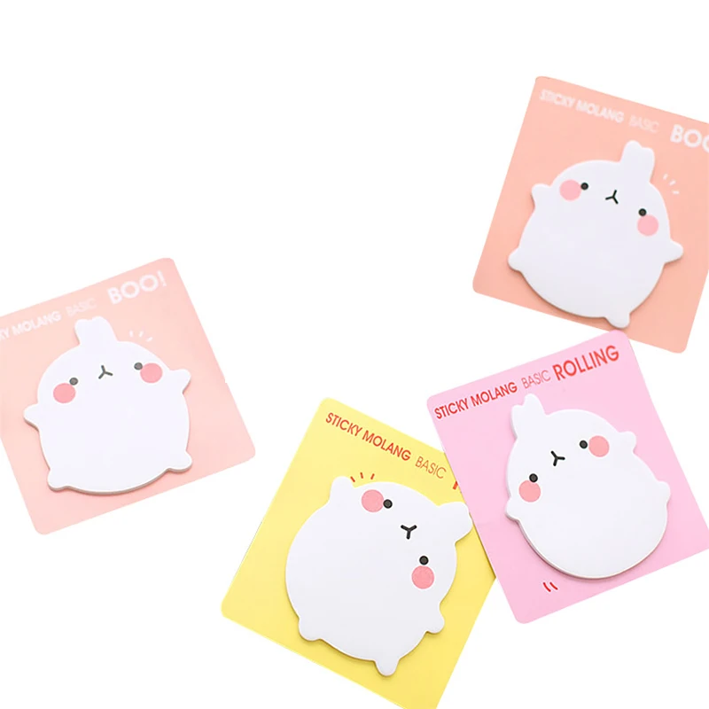 20 листов, милый kawaii, картофельный кролик, блокнот для заметок, бумага для заметок, стикеры Post-it, канцелярские принадлежности для офиса и школы