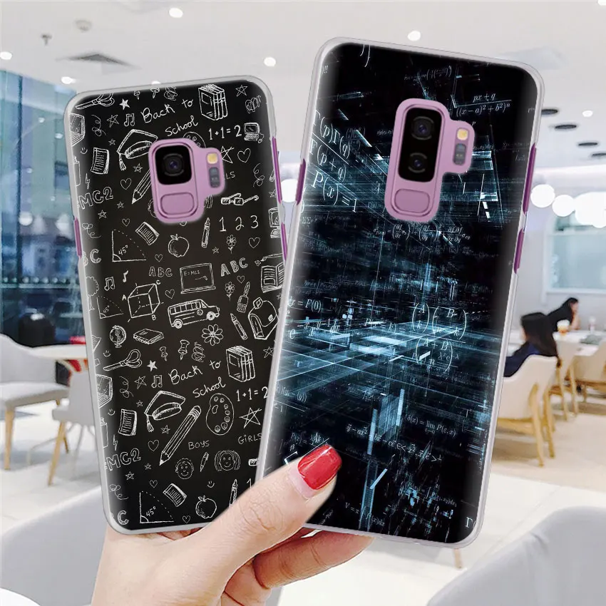 Математика formul Математика E = mc2 чехол для телефона samsung Galaxy S10e S10 Plus S7 S8 S9 Plus Note 8 9 M10 M20 M30 жесткий чехол Coque