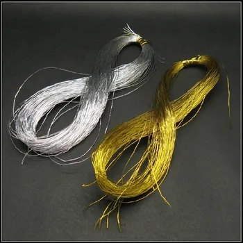 

20meter Gold +20meter Silver Multifunctional Metallic Jewelry Cord ,string