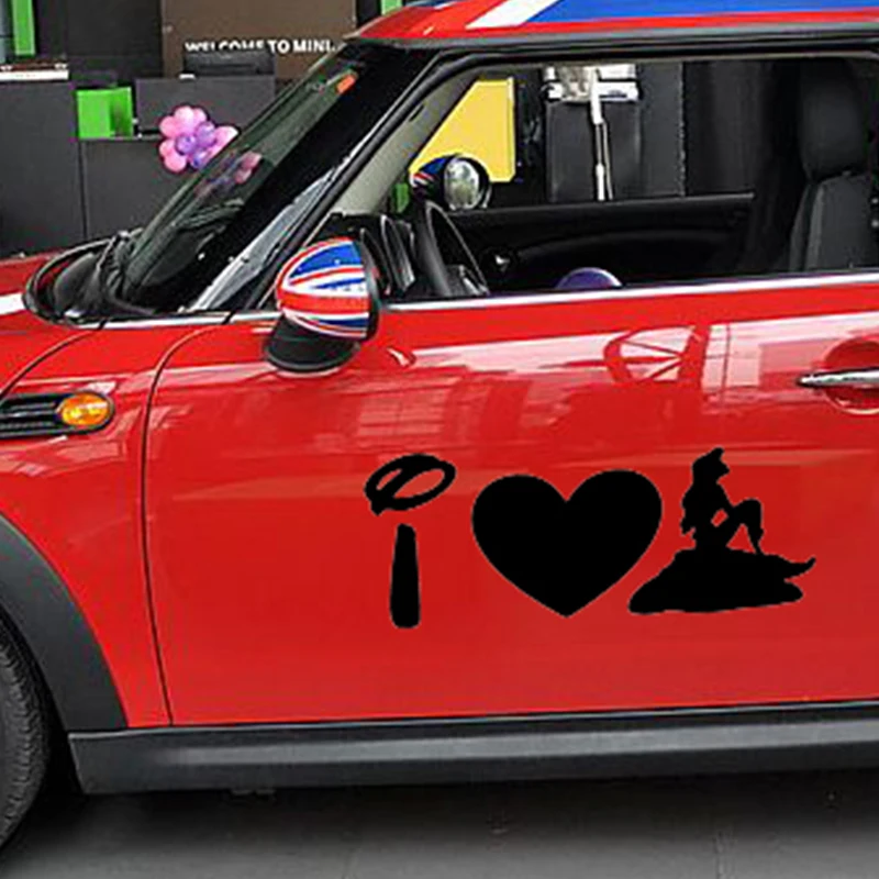 58cm x 32.22cm 2 x I Love Ariel Little Mermaid Funny Graphical (one For