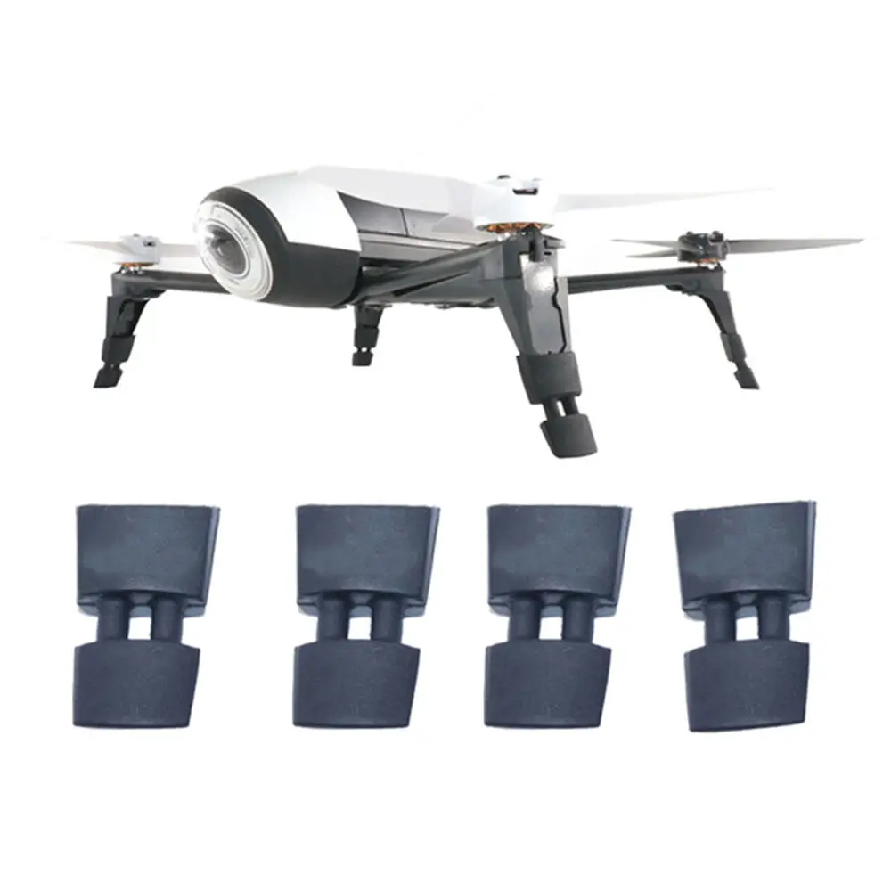 

4pcs Drone Vibration damping rubber landing gear height extender leg parts for Parrot BEBOP 2 FPV Drone Landing Gear Accessories
