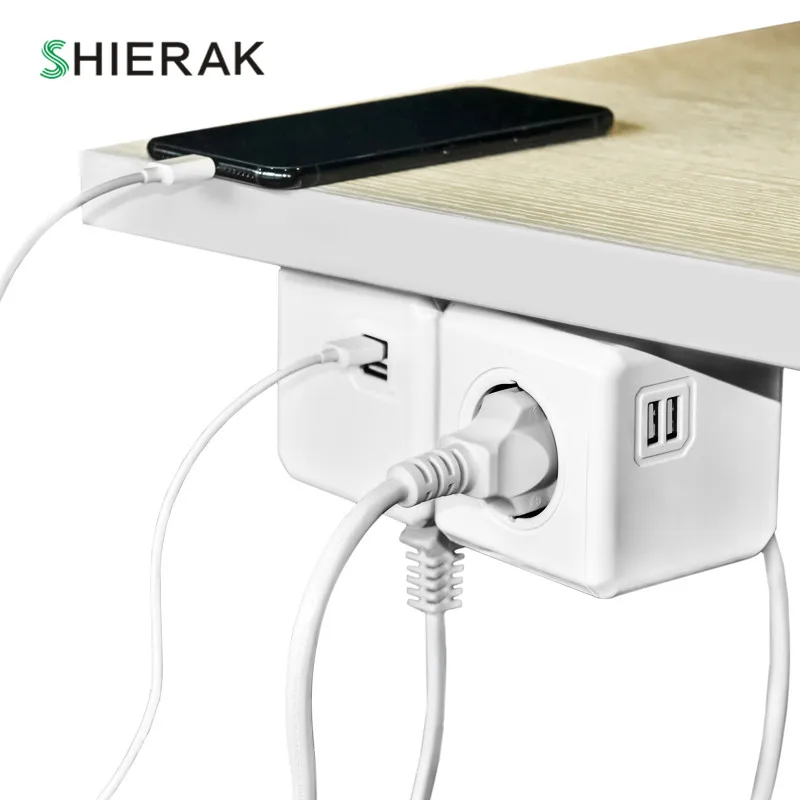 SHIERAK умный дом Мощность Cube разъем штепсельная вилка европейского стандарта 4