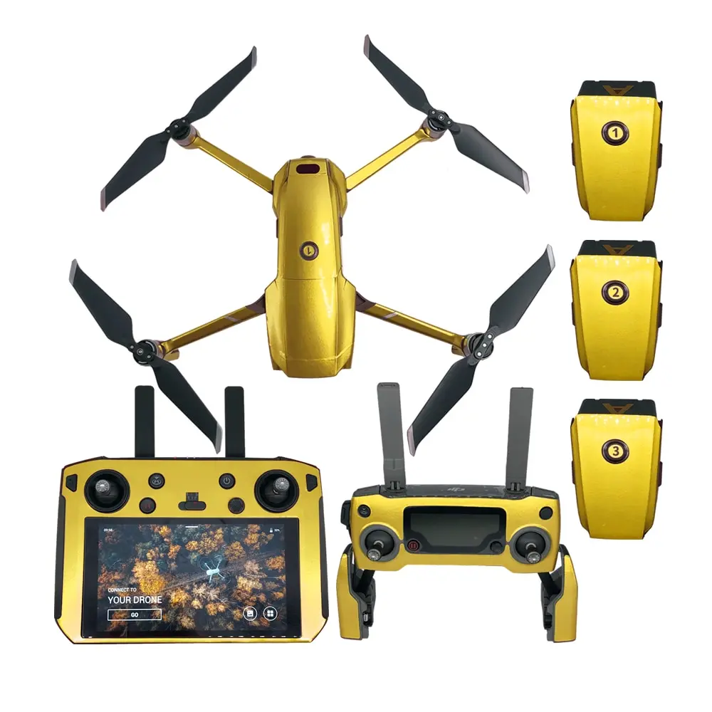 

DJI MAVIC 2 PRO Zoom Smart Controller Decal Waterproof fluoresce luxury Stickers Skin Decals Film 4 Batteries Remote Control
