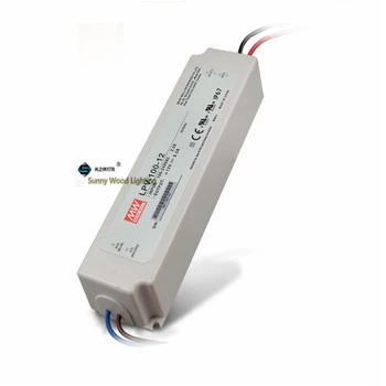 

IP67 LPS Class 2 ,100-240Vac input ,12VDC output power supply ,8.5A 100W driver for outdoor CE UL LPV-100-12