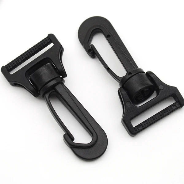 40pcs C-606 Black 25mm 1inch Plastic Spring Snap Clip Hooks Carabiner For  Backpack Swivel Snap Hook Paracord Strap Hooks - Buckles & Hooks -  AliExpress