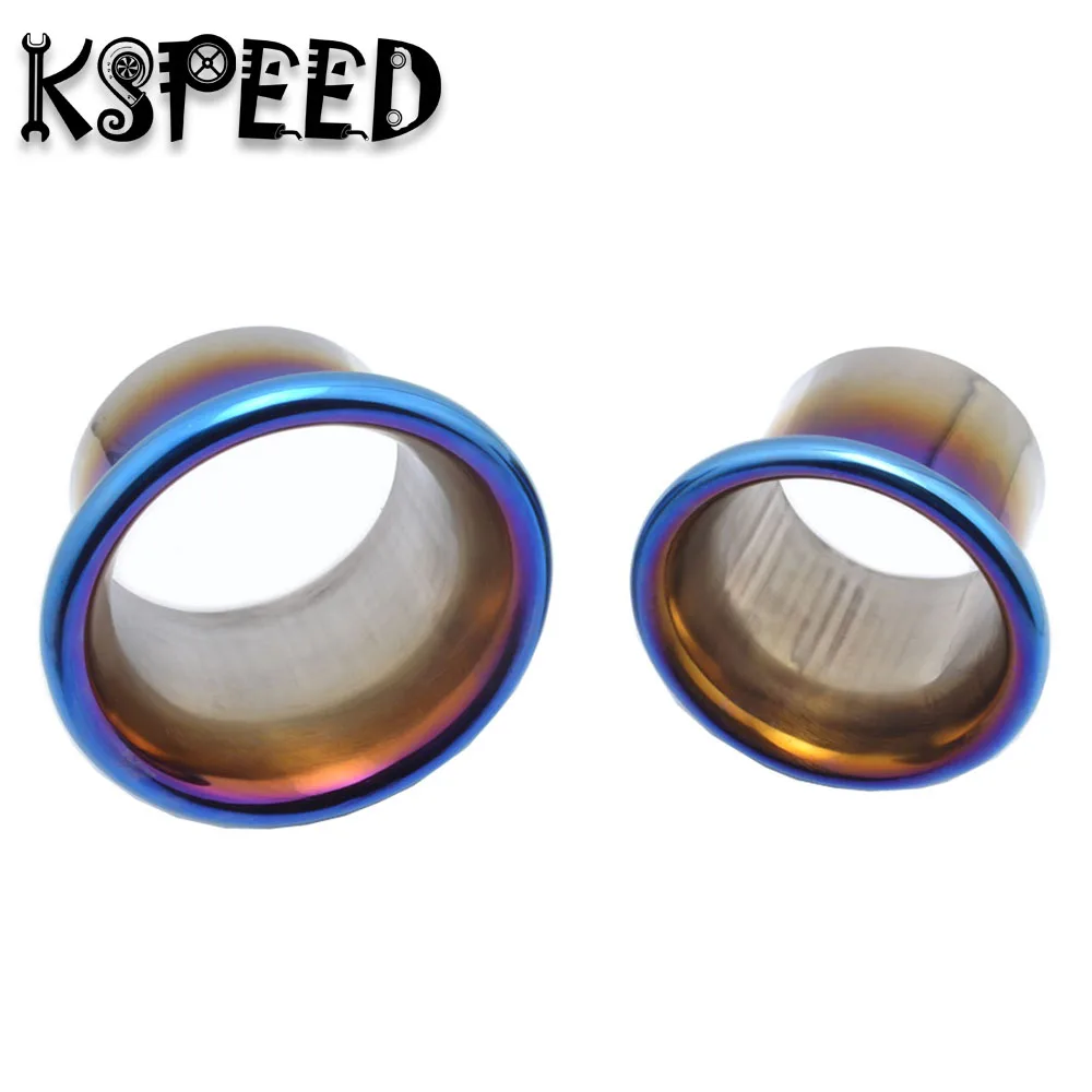 

76mm 3 inch Stainless Steel Blue End Cold Air Intake System Velocity Stack Kit Turbo Horn Funnel Kit