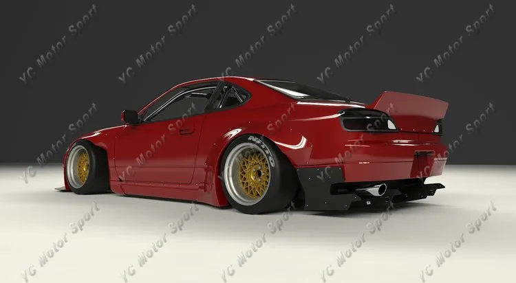 1999-2002 Nissan S15 Silvia Rocket Bunny Style Body Kit FRP (28)