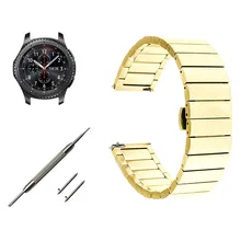 Смарт часы ремешок из нержавеющей стали металлическая застежка Смарт часы ремешок для samsung gear S3#02