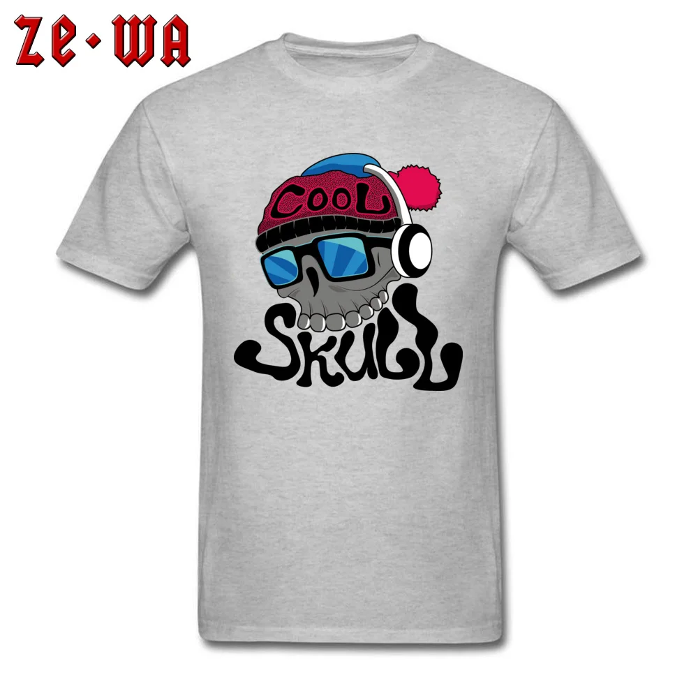 skull201897Y Tops Tees Rife Round Neck Group Short Sleeve 100% Cotton Fabric Men T Shirt Casual Tops Tees Drop Shipping skull201897Y grey