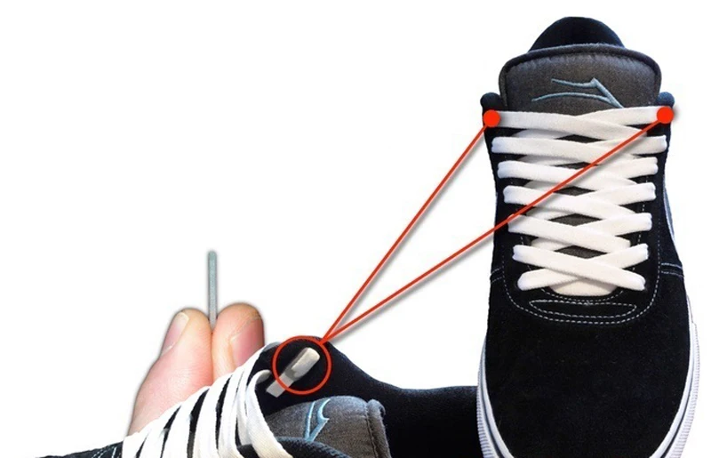 Mr. Niscar 1 комплект/40 шт. шнурки без галстука плоский якорь пластиковые ленивые шнурки для обуви анкеры подходят для всех шнурков Размер 17 мм X 10 мм X 2 мм