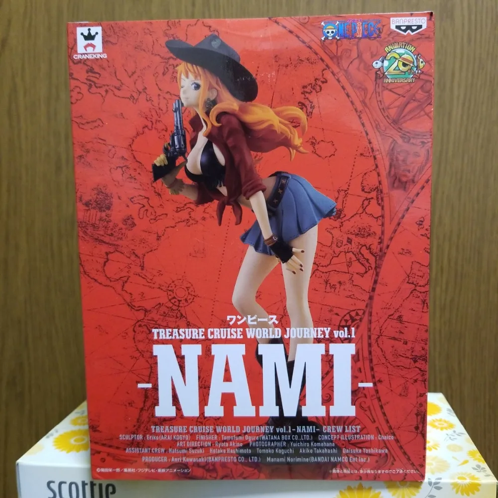 WSTXBD оригинальная BANPRESTO One piece OP TREASURE CRUISE WORLD JOURNEY Nami ПВХ фигурка игрушки Фигурки