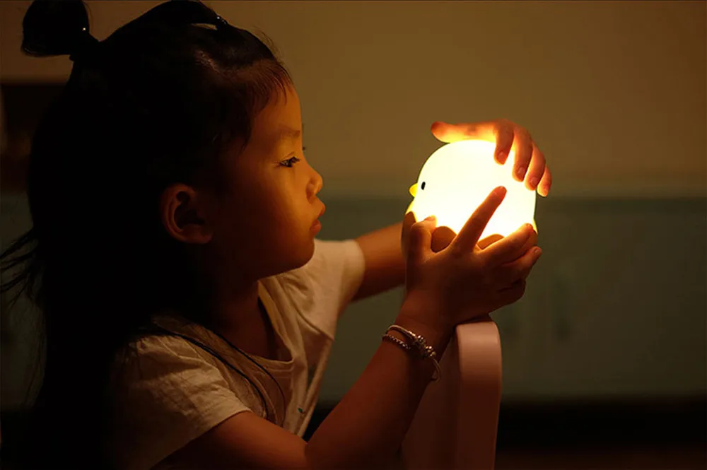 Warm White Ambient Night Light Cute Cartoon Egg Shell Chicken Tumbler Rechargeable Touch Bedroom Lamp for Girl Chilren Gift Toy (6)