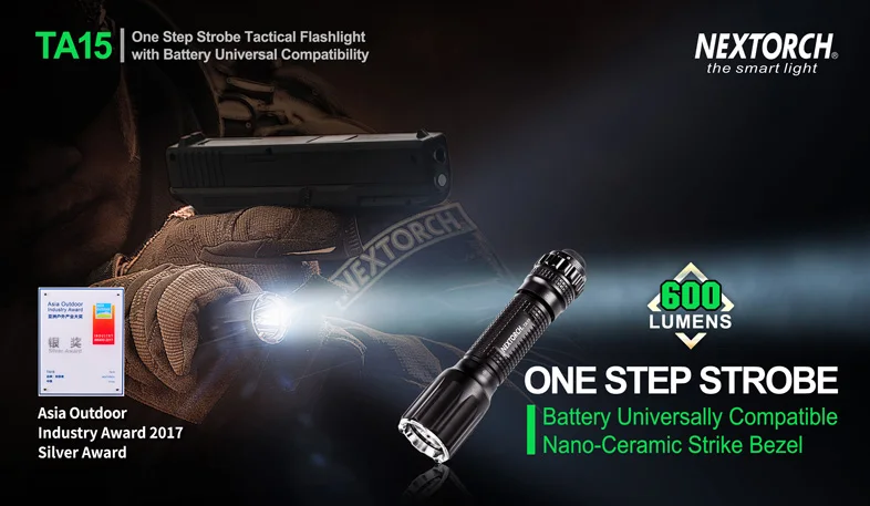  NEXOTRCH USB LED Flashlight Tactical Self Defense Torch 600 Lumens Waterproof 14500 Powerful Flashl - 32795372399