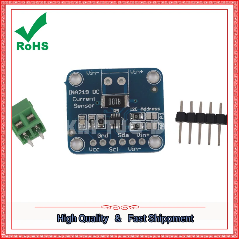 

219 INA219 I2C Interface Zero Drift Bidirectional Current / Power Monitoring Sensor Module board