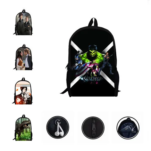 Newest Unisex 16 Inch Student Nylon School Bags Revenge Printing Softback Customzied Children Teenagers Multicolor Backpack | Багаж и