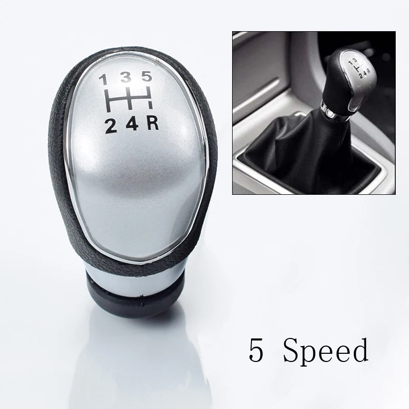 

Manual Auto Car 5-Speed ABS Plastic Gear Shift Knob Head Shifter For Ford Focus
