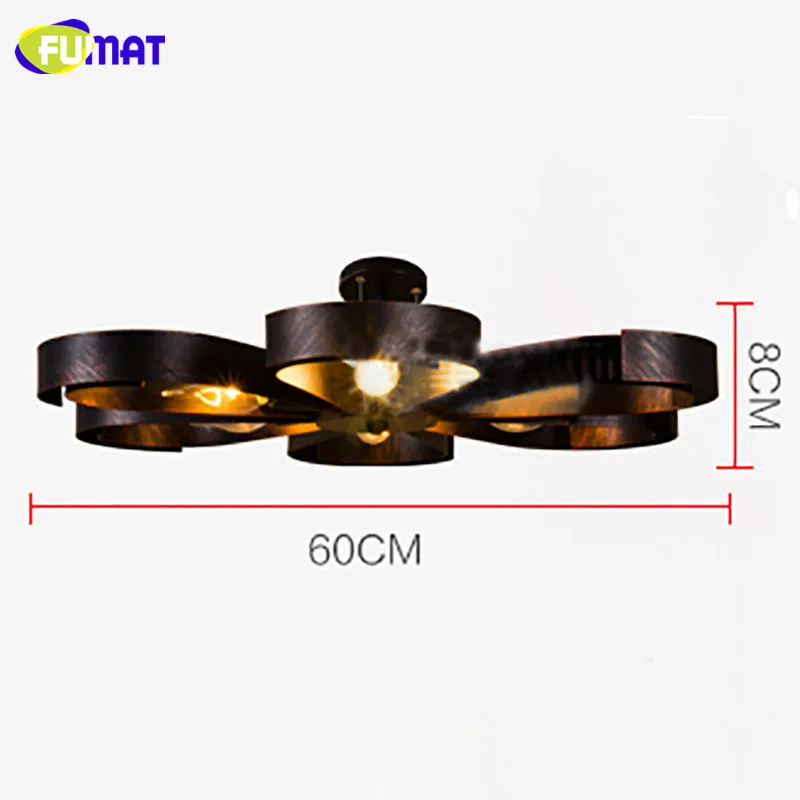 Fumat american retro lámpara de techo bar techo industrial de la vendimia lámparas salón iluminación dormitorio techo Lámparas