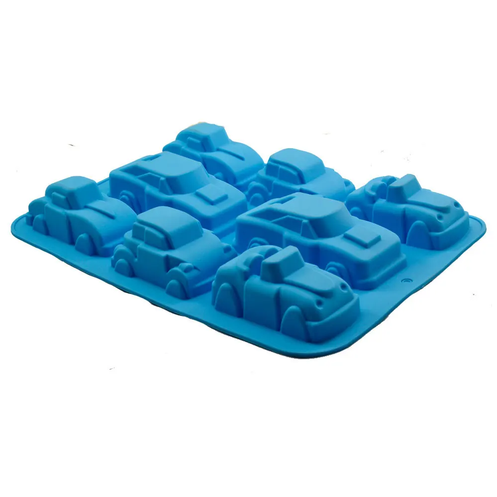 

Factory direct selling wholesale automobile car shape silicone cake jelly pudding mold manual ice cube soap making silicone mold