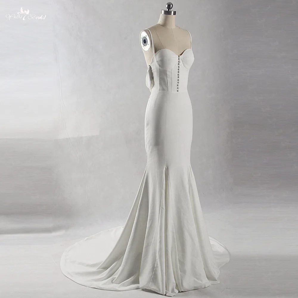 

RSW813 2018 Beach Elegant Wedding Dress Vestido De Noiva Simples