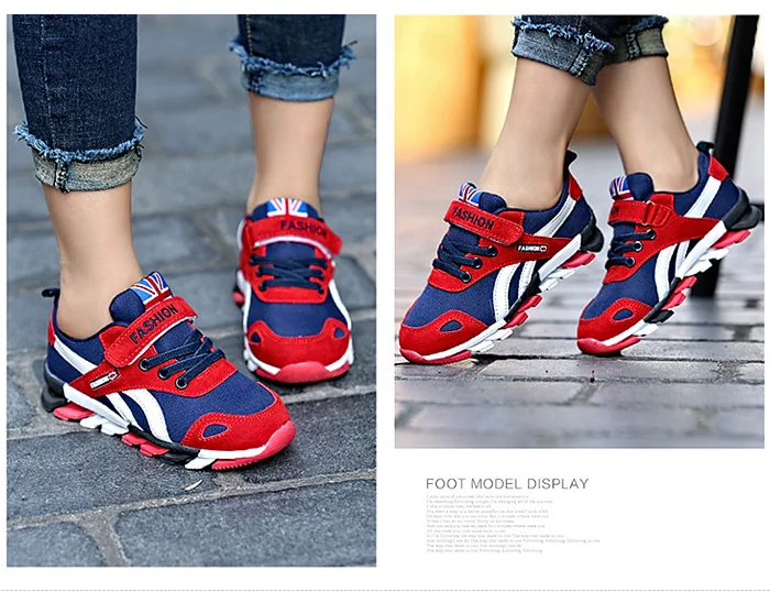 Size 26-38 2017 New Boys Sneakers Children Shoes Kids Running Shoes For Girl Sneakers Mesh Breathable Casual Shoe Sport Trainers 543 (6)