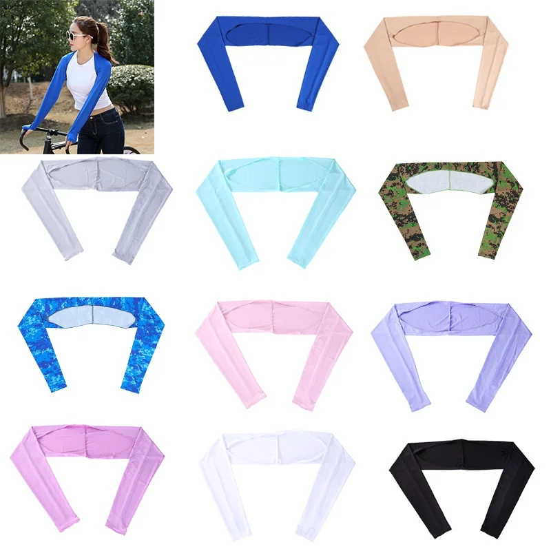 

Golf Shawl Cuff Gloves Golf Shawl Sleeves Ice Silk Sunscreen Back Sleeves Summer UV Protection Clothing Outdoor Activity Sleeve