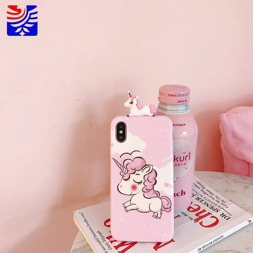 Fashion cute Dream unicorn pure love Case for IPhone 6 6s 7 8 Plus for Iphone X Max Phone  Christmas present 3D8