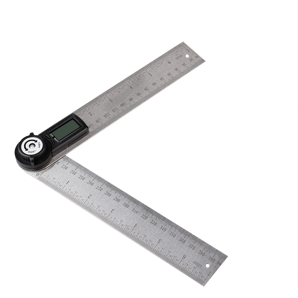 

0-200mm Square Angle Protractor Gauge Protractors And Ruler Combination Digital Display Stainless Steel Angle Finder Clinometer