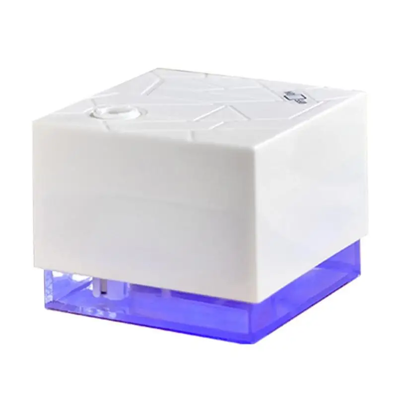

300ml Water Cube Shape Ultrasonic Humidifier USB Air Humidifier Essential Oil Aroma Diffuser Mist Maker Fogger LED Blue Light