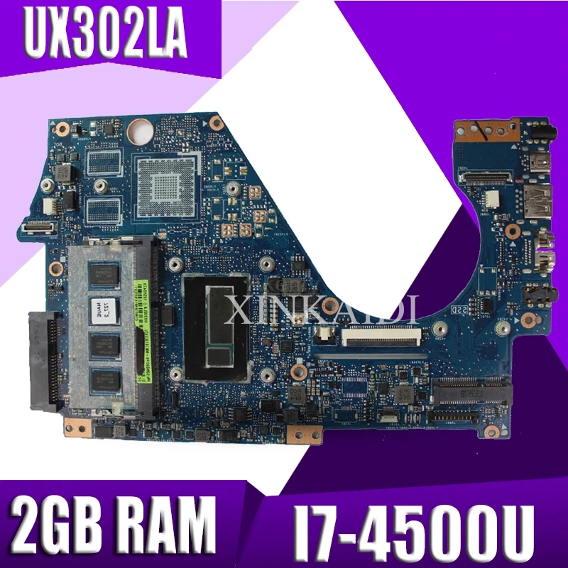 

UX302LA Onboard I7-4500U With 2GB RAM mainboard For ASUS UX302LA UX302LG UX302LNB UX302 Laptop motherboard 100% Tested Working