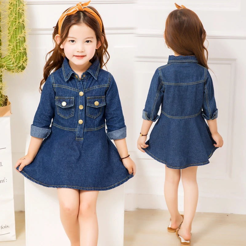 Jushye Toddler Kids Girl Denim Dress Long Sleeve Bow Lace Princess T Shirt Tops Clothes Jushye Toddler Kids Girl Denim Dress Long Sleeve Bow Lace Princess T Shirt Tops Clothes