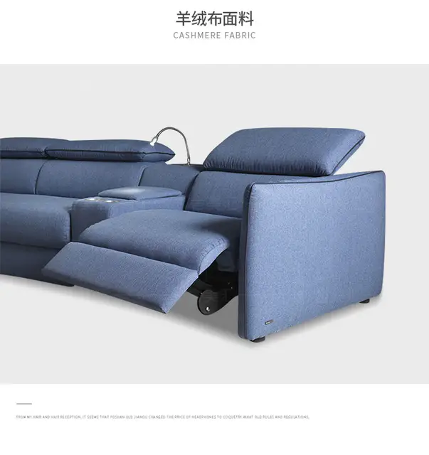 Us 854 05 5 Off Living Room Sofa Set 4 Seater Recliner Electrical Couch Linen Fabric Cloth Sectional Sofas Muebles De Sala Moveis Para Casa In