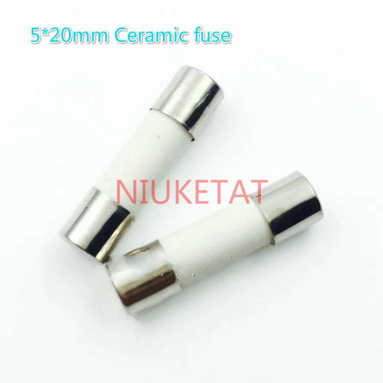 

100pcs Ceramic fuse 5*20mm 5A 250V 5000mA 5*20 5A 250V Ceramic fuse New and original High quality fuse