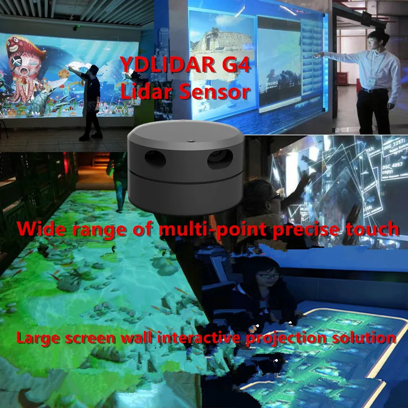 EAI YDLIDAR G4 lidar multi-touch screen animation